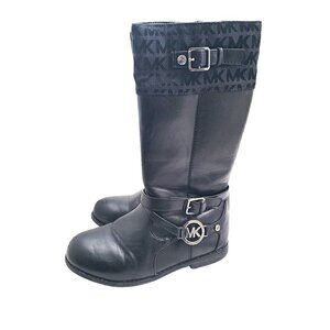 Michael Kors Jaynee Toddler Girl Tall Black Boots Size 12